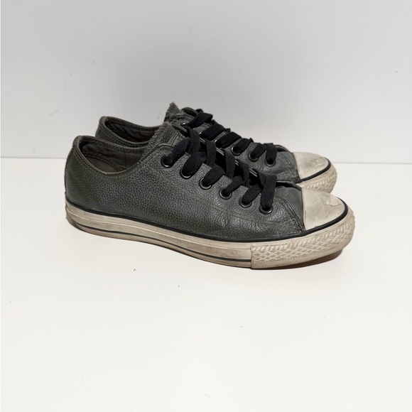 Converse X Chuck Taylor Ox John Varvatos Pebbled Black Leather Size 6.5 - Picture 4 of 9